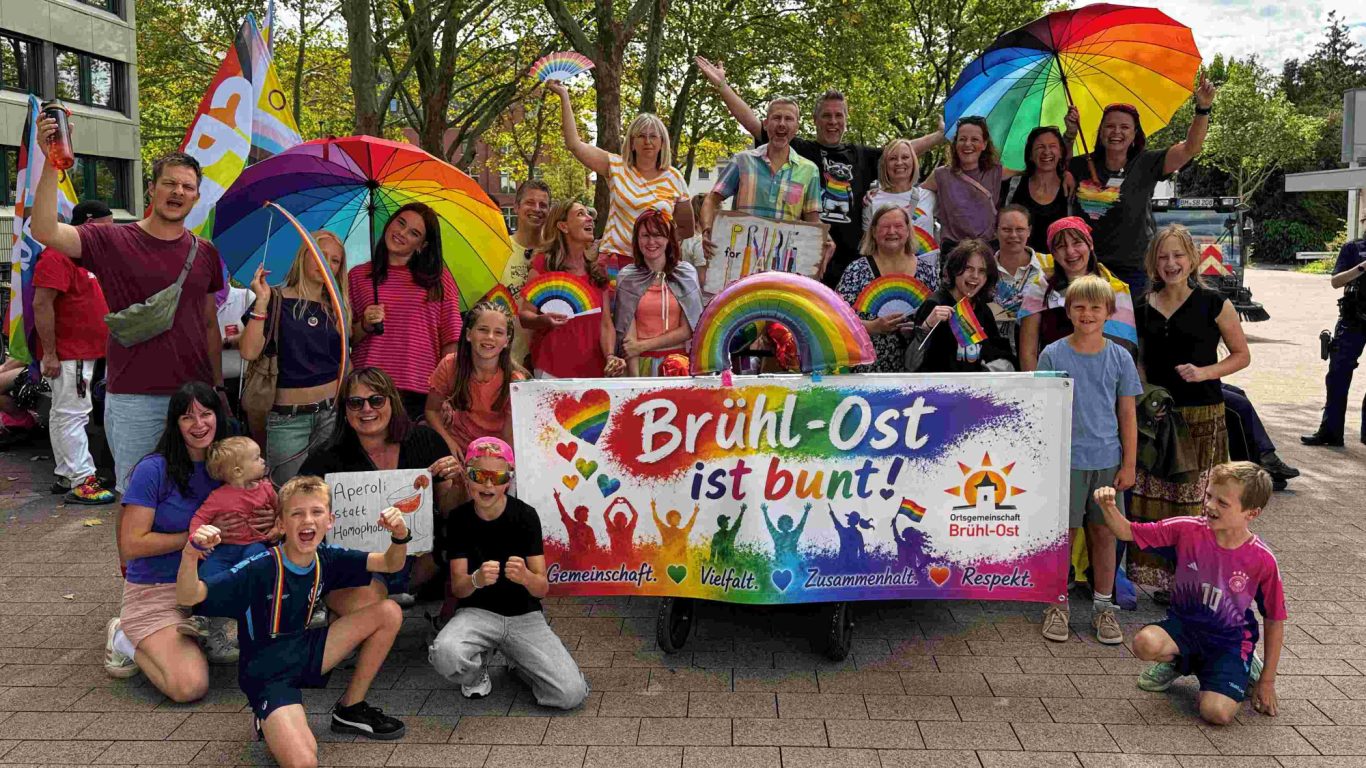 Die Ortsgemeinschaft Brühl-Ost beim CSD 2026