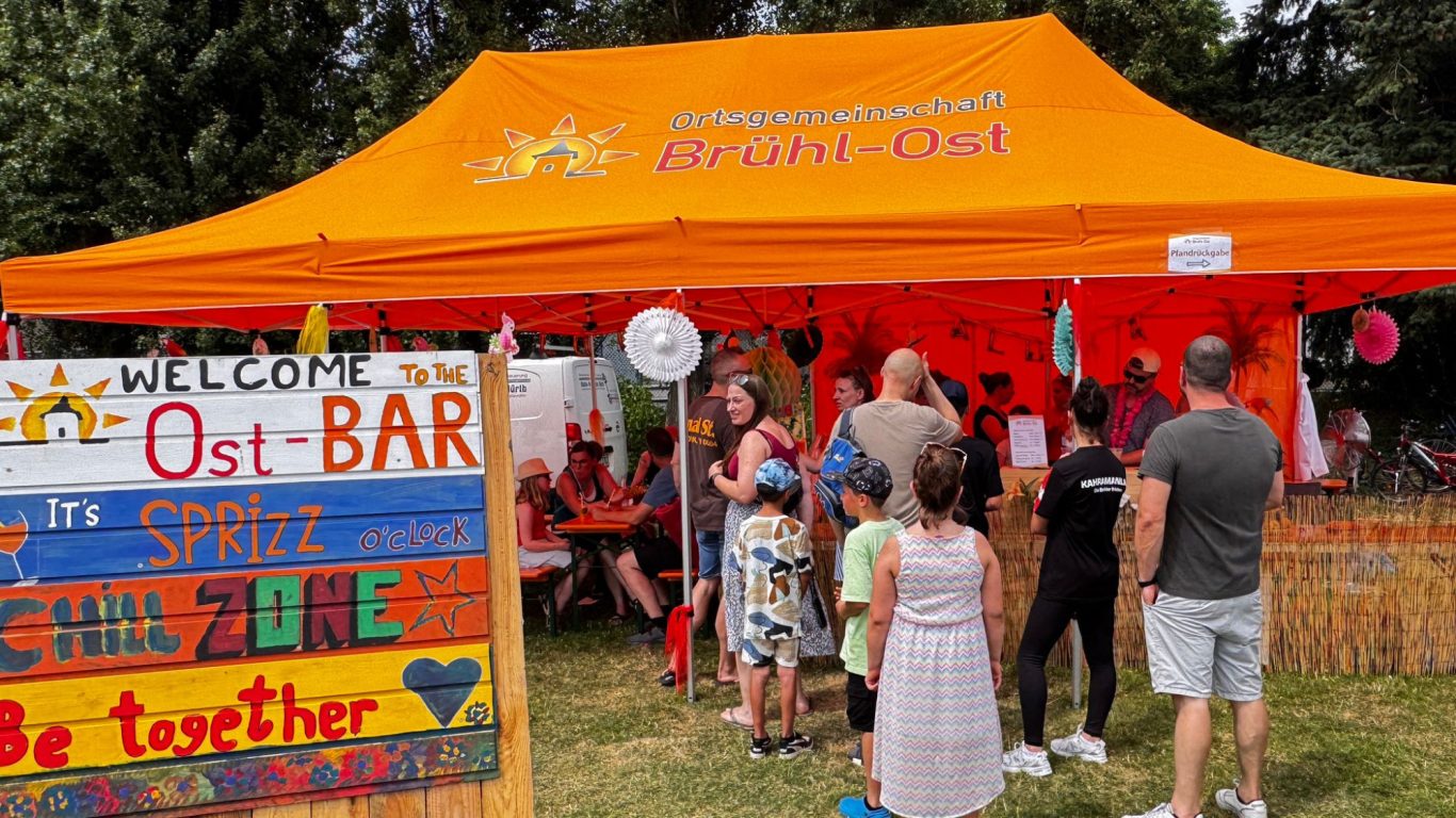 Die Ortsgemeinschaft Brühl-Ost. Engagiert und kreativ. Ein Ort für viele Aktivitäten. Sommerfest der Brühler Helden